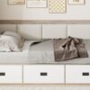 Full Size Daybed With 3 Drawers And 3 Storage Compartments - Nature / Beige - Image 12