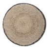 Larissa - Round Braided Pouf - Natural - Image 2