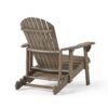Malibu - Rustic Style Reclining Adirondack Chair With Footrest - Gray - Image 10