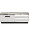 Matilda - Coffee Table With White Faux Marble Top - White - Image 2