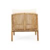 Acacia Wood And Wicker Outdoor Club Chair, Deep Seating With Soft Cushion, Porch Chairs For Garden, Backyard Porch Balcony - Brown / Beige - Image 10