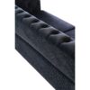 Modern Tufted Velvet Sofa For Living Room - Black - Image 6
