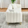 Tufted Oversized Sofa For Living Spaces - Beige - Image 7