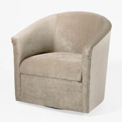 Eden - Swivel Chair Microfiber Upholstery - Beige