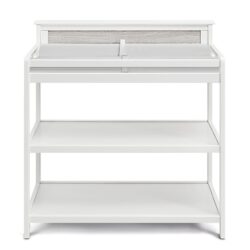 Connelly - Changing Table - White, Rockport Gray