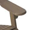 Malibu - Rustic Style Reclining Adirondack Chair With Footrest - Gray - Image 15