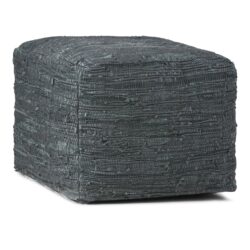 Fredrik - Square Pouf - Gray