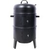 Portable Charcoal Smoker Grill For Outdoor Cooking - Black - Image 6