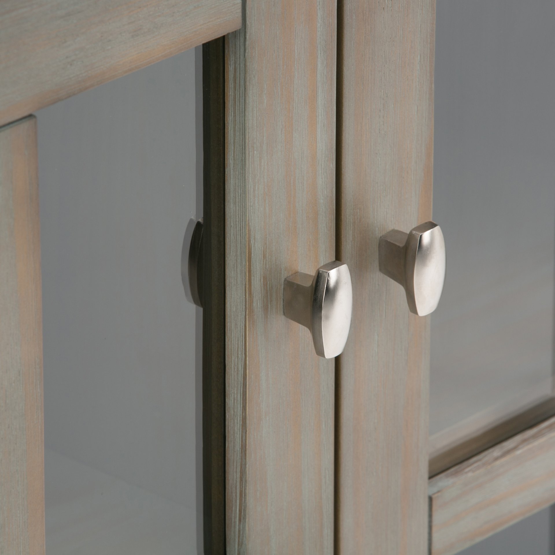 Warm Shaker - Low Storage Cabinet - Distressed Gray - Image 7