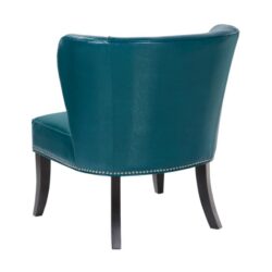 Hilton - Armless Accent Chair With Wingback Design - Blue