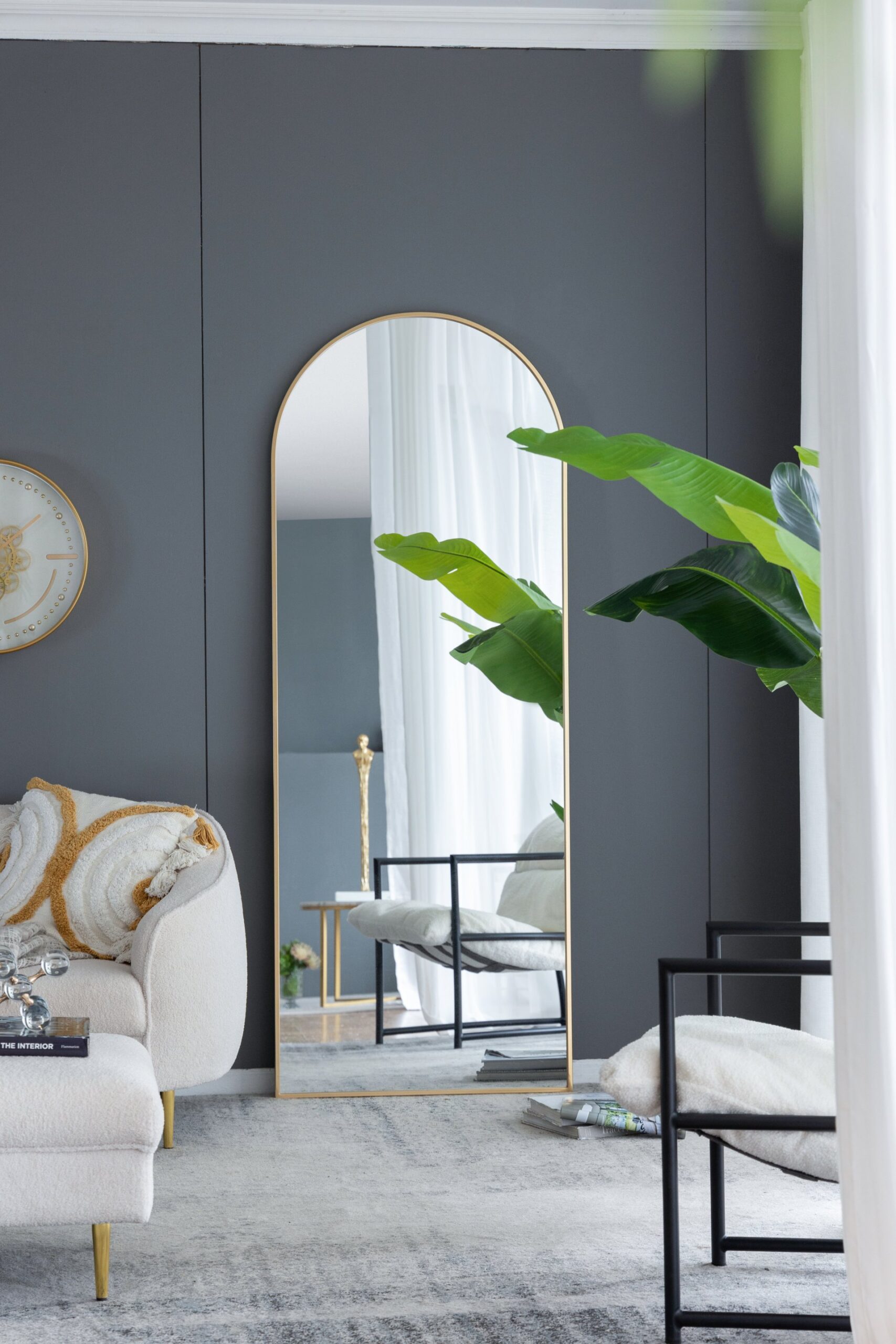Celine Arch Body Mirror - Gold - Image 12