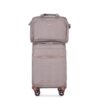 4 Piece Set (16/20/24/28), Softshell Suitcase Spinner Wheels Terylene Luggage Sets Carry On Suitcase Luggage Lightweight Durable Suitcase - Khaki - Image 13