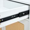 Modern Minimalist Rattan Shoe Cabinet, Elegant Storage Solution - White - Image 14