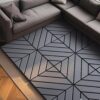 Durable Plastic Interlocking Deck Tiles, 44 Pack, Waterproof Outdoor And Indoor Use, 12" X 12" - Dark Gray - Image 2