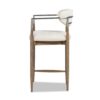 Artemis - Mixed Material Upholstered Counter Stool - Warm White - Image 3