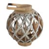 Decorative Lantern With Handle, Wooden Lantern For Indoor Outdoor, Home Garden, Wedding - Silver - Image 13