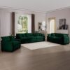 Elegant Corduroy Oversized 3 Piece Sectional Sofa Set With Deep Seats And Flexible Layout - Green - Image 18