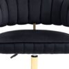 Modern Home Office Desk Chair With Adjustable Height And Swivel Wheels - Black - Image 21