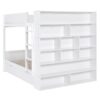Full Over Full Bunk Bed With 2 Drawers And Multi-Layer Cabinet - White - Image 6