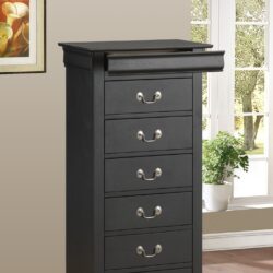 Elegant Traditional Lingerie Chest - Black