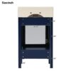 Bathroom Vanity With Ceramic Sink And Ample Storage, Ideal For Small Bathrooms - Blue - Image 12