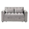 Multi Functional Sofa Bed With Cup Holder And USB Port For Living Room Or Apartments - Gray - Image 10