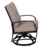 Modern Dining Swivel Chair With Back And Seat Cushion (Set of 2) - Antique Bronze - Image 4