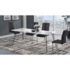 Altis - Dining Chairs With Padded Fabric And Stainless Legs (Set of 4) - Black - Image 2