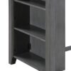 Graham - 3 Piece Small Space Counter Height Dining Table With Shelves And 2 Chairs (Set of 3) - Gray - Image 10