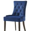 Farren - Velvet Weathered Side Chair (Set of 2) - Blue - Image 2