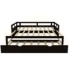 Extending Daybed With Trundle, Daybed With Trundle - Espresso - Image 6