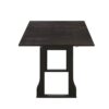 Modern 6 Piece Extendable Dining Table Set With 4 Wicker Back Upholstered Dining Chairs And Long Bench, 2 Removable Leaf - Espresso - Image 17