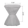 Outdoor, Lightweight Concrete Side Table - Natural - Image 3