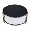 Abisha - Sintered Stone Top & Champagne Round Coffee Table - Black - Image 3