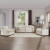 Warm And Cozy Home Theater Style Sofa Set With Soft Cushions - Beige - Image 2