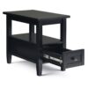 Warm Shaker - Narrow Side Table - Black - Image 2