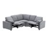 Power Recliner Sectional Sofa Home Theater Reclining Sofa With Two USB Ports, Two Storage Drawers For Living Room - Gray - Image 14