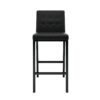 Modern Design High Stool With Metal Legs For Kitchen And Restaurant (Set of 2) - Black - Image 10