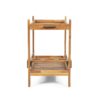 Bar Cart With Wine Bottle Holders, - Black - Image 8