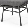 Outdoor Modern Boho Wicker Ottoman With Cushions (Set of 2) - Gray - Image 12