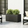 Modern Outdoor Planter - Black - Image 2