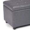 Cosmopolitan - Storage Ottoman - Stone Gray - Image 5