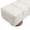 Upholstered Entryway Bench Ottoman - Beige - Image 8