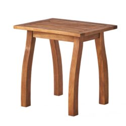 Kinesis - Outdoor Side Table With Slatted Top And Wood Frame - Teak
