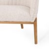 Mid Century Modern Loveseat With Channel Stitched Backrest - Beige - Image 11
