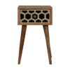 Inlay - Mini Bone Bedside Table - Brown Oak - Image 21