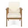 Casa - Acacia Club Chair Coastal Classic Outdoor Seating - Brown - Image 5
