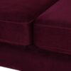 Jack - Modern Tuxedo Tufted Sofa - Burgundy - Image 9