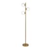 Brilliance - Modern Floor Lamp, Opal Shades And Round Base - Clear / Gold - Image 8