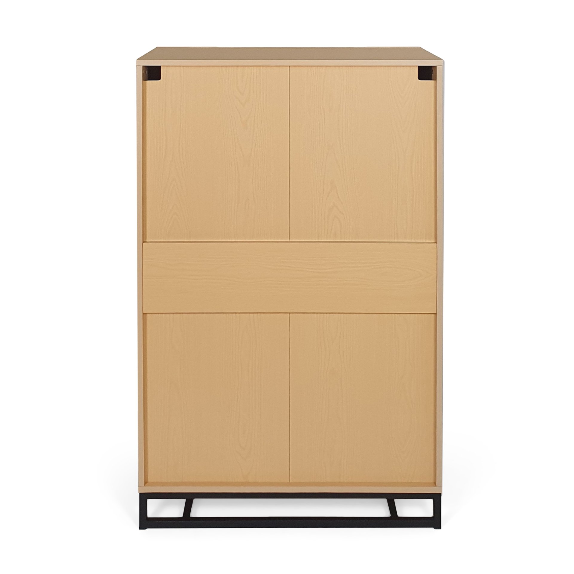Borah - Contemporary Wood 5 Drawer Dresser - Natural - Image 11